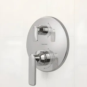 American Standard TU061740.002 American Standard Aspirations Two-Handle Pressure Balance Valve Trim with Diverter, Discrete Cartridge, 2 or 3-Way, Polished Chrome - TU061740.002