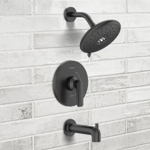 American Standard TU061508.243 American Standard Aspirations Pressure Balance Tub/Shower Faucet, 1.8 GPM, Matte Black - TU061508.243