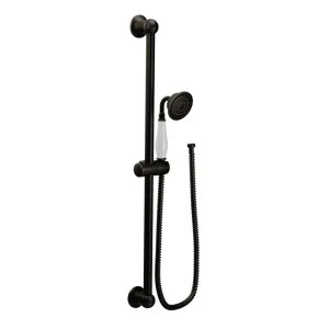 Moen S12107EPORB Moen Weymouth Single-Function Handheld Shower with 30in Slide Bar, Eco-Performance, 1.75 GPM, WaterSense, Oil Rubbed Bronze - S12107EPORB
