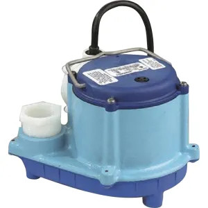 Little Giant 506274 Little Giant 6-CIM-R Wastewater Sump Pump, 1/3 HP, 46 GPM, 115V, Single-Phase, Submersible, Manual Switch, 25' Cord - 506274