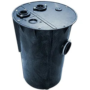 Little Giant 513102 Little Giant Simplex Basin and Cover Assembly, 18in x 30in Seam-Free Polyethylene Structural Foam, 4in Hub Snap-in, 3in Vent, 2in Discharge, 2-Piece, Bolt-on, Steel - 513102 BS1830CS3V2D