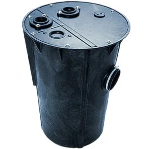 Little Giant 513104 Little Giant Simplex Basin and Cover Assembly, 18in x 30in Cast Iron Basin, 2Piece, 3in Vent, 2in Discharge - 513104 BB1830CS3V2D 