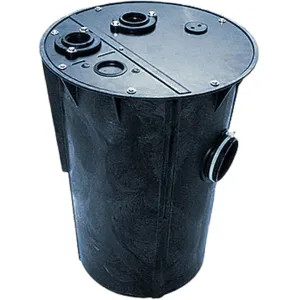 Little Giant 513120 Little Giant Simplex Basin and Cover Assembly, 18in x 30in Cast Iron Basin, 2in Vent, 3in Discharge - 513120 BB1830CS2V3D 