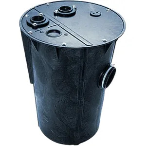 Little Giant 513121 Little Giant Simplex Basin and Cover Assembly, 18in x 30in Cast Iron Basin, 2Piece, 3in Vent, 3in Discharge - 513121 BB1830CS3V3D