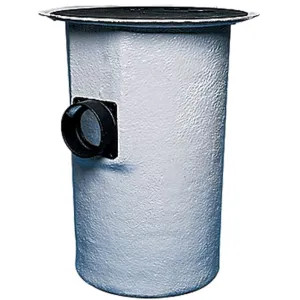 Little Giant 513127 Little Giant Simplex Basin and Cover Assembly, 18in  x 30in Seam-Free Polyethylene Structural Foam, 4in Hub Cast Iron, 2in Vent, 2in Discharge, Slip-Fit, Steel - 513127 BB1830CS2V2D-K 