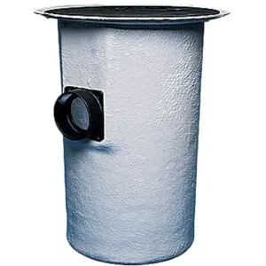 Little Giant 513128 Little Giant Simplex Basin and Cover Assembly, 18in  x 30in Seam-Free Polyethylene Structural Foam, 4in Hub Cast Iron, 3in Vent, 2in Discharge, Steel - 513128 BB1830CS3V2D-K 