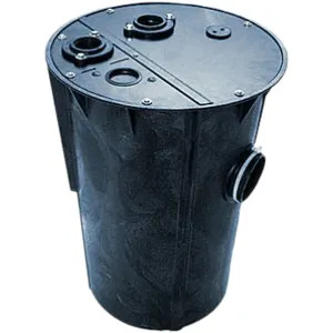 Little Giant 513147 Little Giant Simplex Basin and Cover Assembly,30in x 36in Seam-Free Polyethylene Structural Foam, 4in Hub Cast Iron, 110Gal., 3in Vent, 3in Discharge, Steel - 513147 (BB3036CS3V3D) 