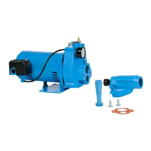 Little Giant 558283 Little Giant Single-Phase Convertible Jet Pump, 1 HP, 115/230V, 33.3 A, Cast Iron, 1