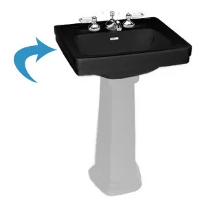 Toto LT532.4#51 Toto LT532.4#51 Ebony Promenade Pedestal Lavatory, Sink Only 4
