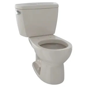 Toto CST743SDB#03 TOTO Drake Two-Piece Round 1.6 GPF Toilet with Insulated Tank and Bolt Down Tank Lid, Bone - CST743SDB#03