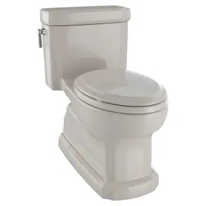 Toto MS974224CEFG#03 TOTO Eco Guinevere Elongated 1.28 GPF Universal Height Skirted Toilet with SanaGloss and SoftClose Seat, TORNADO FLUSH, ADA, Bone - MS974224CEFG#03