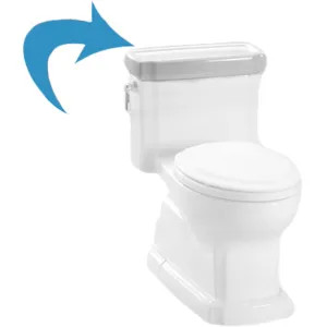 Toto TCU974CR#04 Toto TCU974CR#04 Chrome 1 Piece Toilet Tank Lid for Guinevere Toilet