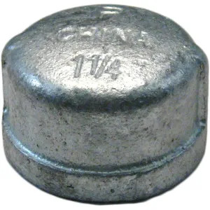 Commodity GALCAP114 Galvanized Cap, 1-1/4 Inch