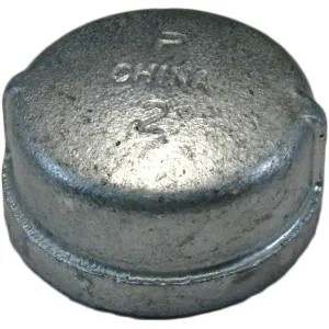 Commodity GALCAP2 Galvanized Cap, 2 Inch