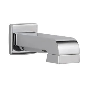Brizo RP64084PC Brizo Siderna 6-inch Wall Mounted Polished Chrome Pull-down Diverter Tub Spout, Solid Brass, 1/2-inch Connection Size - RP64084PC