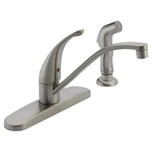 Peerless P188500LF-SS Peerless Single Handle Kitchen Faucet w/ Side Spray, Stainless Steel - P188500LF-SS