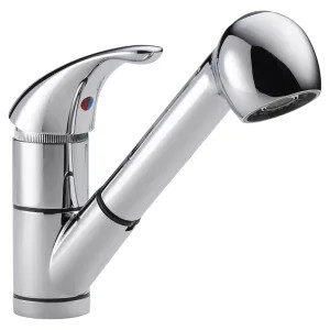 Peerless P18550LF Peerless Single Handle Pull-Out Kitchen Faucet, Chrome - P18550LF