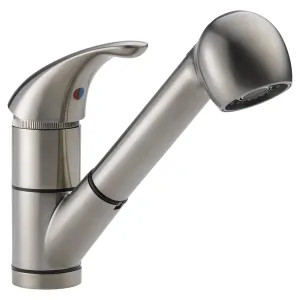 Peerless P18550LF-SS Peerless Single Handle Pull-Out Kitchen Faucet, Stainless Steel - P18550LF-SS