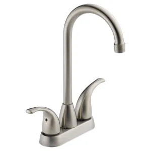 Peerless P288LF-SS Peerless Two Handle Bar/Prep Faucet, Stainless Steel - P288LF-SS