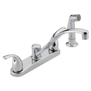 Peerless P299508LF Peerless Two Handle Kitchen Faucet w/ Side Spray, Chrome - P299508LF