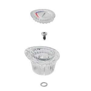 Moen 150627 Moen 150627 Chateau Handle Kit for Bathroom Faucet w/ Duralast, Clear Knob