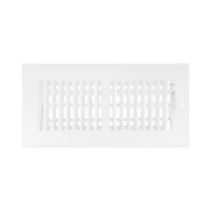 Shoemaker 850-14X10 14X10 White 2-Way Stamped Vent Cover - Shoemaker 850 Series