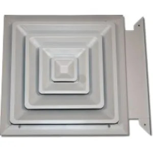 Shoemaker 425-12X12 Shoemaker 425-12X12 Step-Down Ceiling Diffuser with Slide-In Damper 
