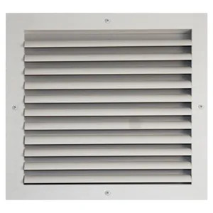 Shoemaker CB10-16X16 16X16 Soft White One-Way Adjustable Curved Blade Diffuser (Aluminum) - Shoemaker CB10