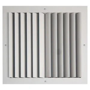 Shoemaker CB20-12X12 12X12 Soft White Two-Way Adjustable Curved Blade Diffuser (Aluminum) - Shoemaker CB20