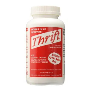 Thrift T-100 Thrift T-100 Odorless Non-Acid Pipe & Drain Cleaner,  1 lb