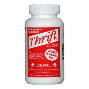 Thrift T-200 Thrift T-200 Odorless Non-Acid Pipe & Drain Cleaner, 2 lbs
