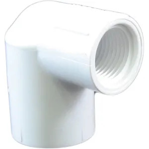 Commodity  Schedule 40 PVC 90 Degree 3/4 x 1/2 Inch Elbow