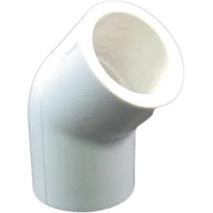 Commodity  PVCL4512 Schedule 40 PVC 45 Degree Elbow, 1/2 Inch