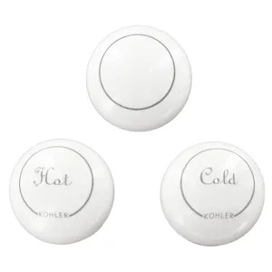 Kohler GP1077792-0 Kohler GP1077792-0 Fairfax Widespread Plug Buttons, White