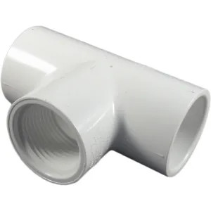 Commodity  PVC Schedule 40 Tee 1 Inch Slip by Thread (SST)