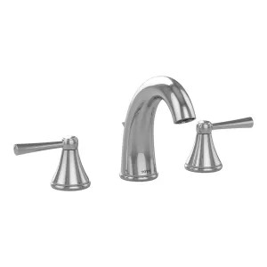Toto TL210DD#CP Toto Silas Two-Handle Widespread Lavatory Faucet with Metal Pop-Up, 1.5 GPM, Three-Hole, Lever Handles, Solid Brass, Polised Chrome - TL210DD#CP 