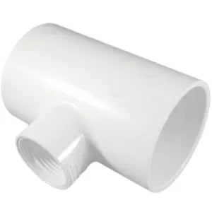 Commodity  Schedule 40 PVC 2x2x1 Inch Tee (Slip x Slip x Thread)