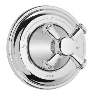 Toto TS220C#CP TOTO Vivian Volume Control Trim, Cross Handle, Polished Chrome - TS220C#CP