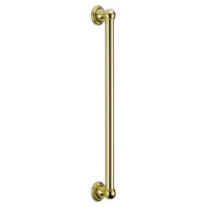 Delta 40024-PB Delta Universal Showering 24in Wall-Mounted Polished Brass Grab Bar, ADA-Compliant - 40024-PB