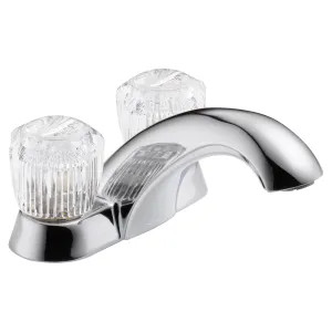 Delta 2502LF-TP Delta Classic Low-Arc Chrome Lavatory Faucet for 4