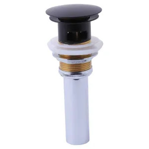 Brizo RP72414BL Brizo RP72414BL Black Push Button Pop-Up with Overflow