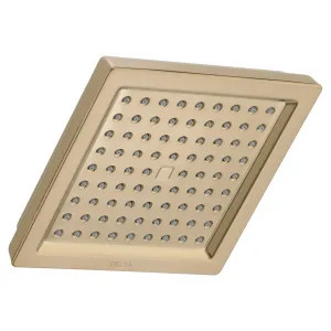 Delta RP62283CZ Delta Dryden Universal Showering 6-1/2in Square 2.5 GPM Single-Setting Raincan Showerhead with Touch-Clean Technology, Champagne Bronze - RP62283CZ
