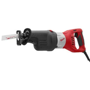 Milwaukee 6538-21 Super Sawzall 6538-21 Orbital Corded Reciprocating Saw Kit, 120 VAC, 15 A, 1-1/4 in Stroke
