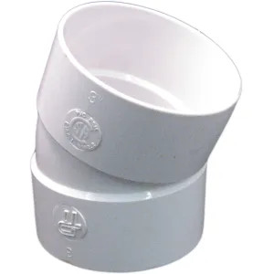 Commodity  3 Inch PVC Sewer & Drain 22.5 Degree Elbow