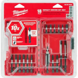Milwaukee 48-32-4403 Shockwave 48-32-4403 Impact Duty Drive Bit Set, 18 Pieces