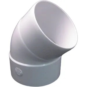 Commodity  4 Inch PVC Sewer & Drain 45 Degree Street Elbow