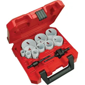 Milwaukee 49-22-4025 Ice Hardened 49-22-4025 Bi-Metal General Purposes Hole Saw Kit, 13 Pieces