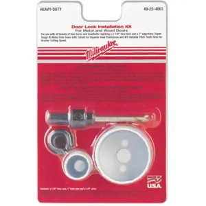 Milwaukee 49-22-4063 Milwaukee 49-22-4063 model Door Lock Installation Kit 