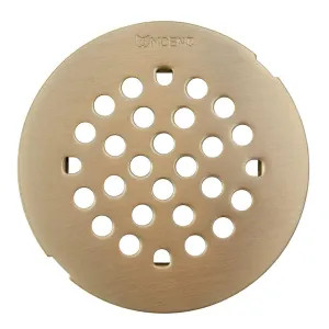 Moen 101663BN Moen Brushed Nickel 4-1/4in Snap-In Shower Drain Cover, Brass - 101663BN