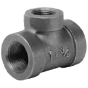 Commodity  2 x 1 1/2 x 3/4 Black Malleable Iron Tee